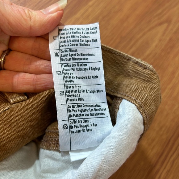 Men's Carhartt Brown Loose Fit Firm Duck Double-Front Utility Work Pant size 36 - Picture 13 of 16